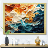 Multicolor Op Art Dynamic Flow I - Abstract Canvas Wall Art