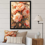Peony Whisperes Bouquet III - Floral Canvas Wall Art
