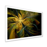Symmetrical Fractal Flower in Gold