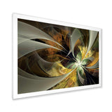 Symmetrical Gold Fractal Flower