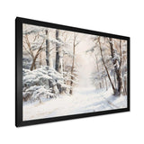 Winter Forest Snow Charm Landscape - Landscapes Canvas Wall Art