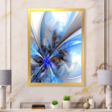 Symmetrical Large Blue Fractal Flower