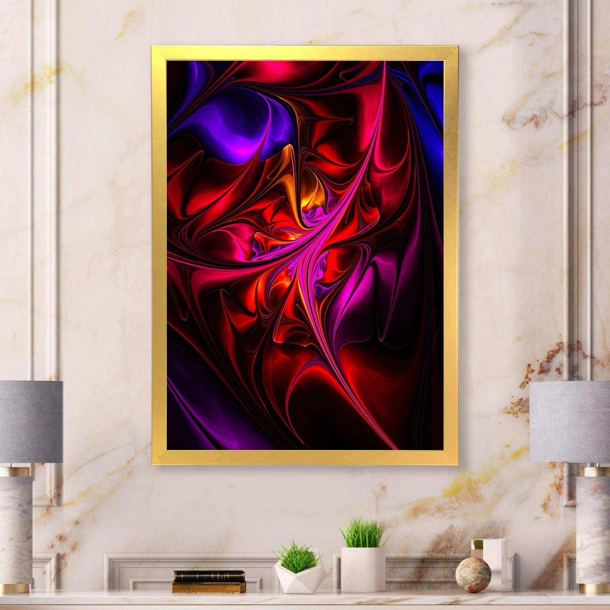 Multi Colored Magenta Stained Glass