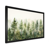 Pine Trees Minimalism Dream - Landscapes Canvas Wall Art
