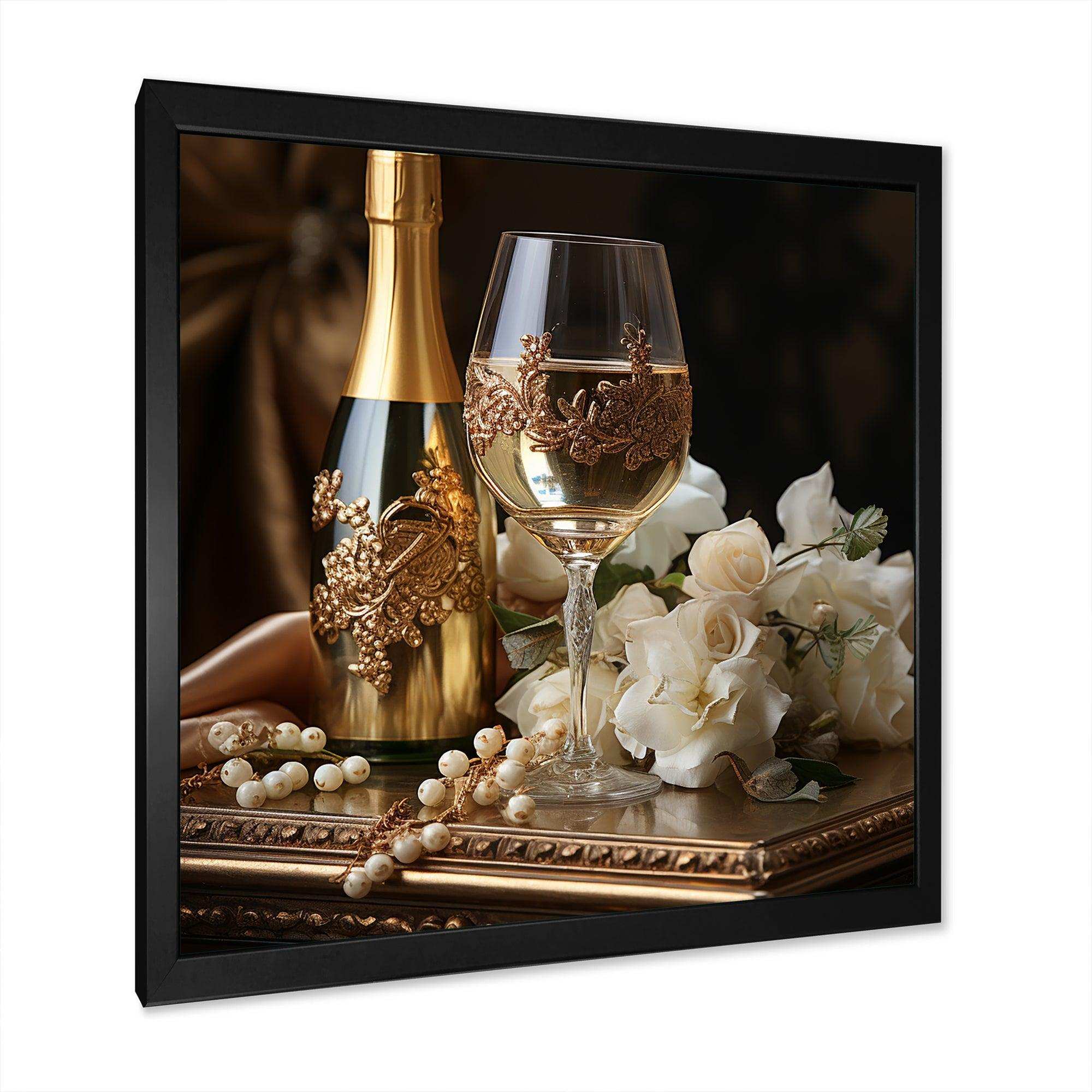 Classic Elegance - Food & Beverage Canvas Wall Art