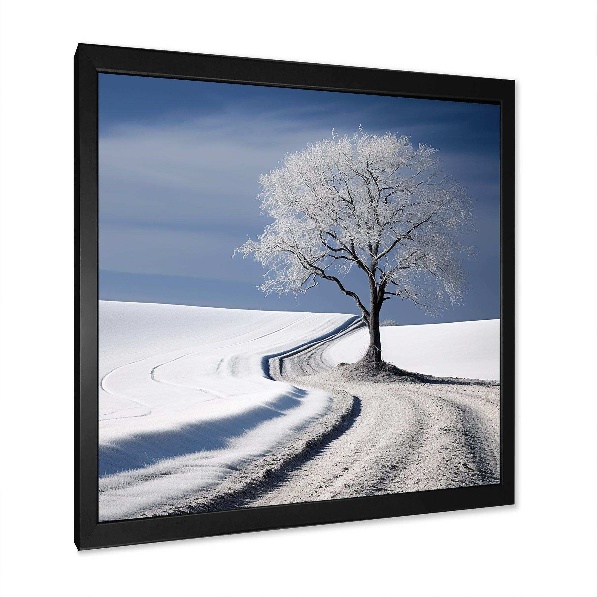 winter scenery minimalism - Landscapes Canvas Wall Art