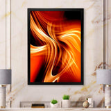 Orange Abstract Warm Fractal Design