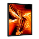 Orange Abstract Warm Fractal Design