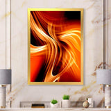 Orange Abstract Warm Fractal Design
