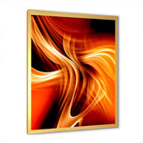 Orange Abstract Warm Fractal Design