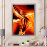 Orange Abstract Warm Fractal Design