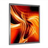 Orange Abstract Warm Fractal Design