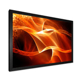 Orange 3d Abstract Fractal Waves