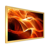 Orange 3d Abstract Fractal Waves