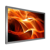 Orange 3d Abstract Fractal Waves