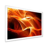 Orange 3d Abstract Fractal Waves