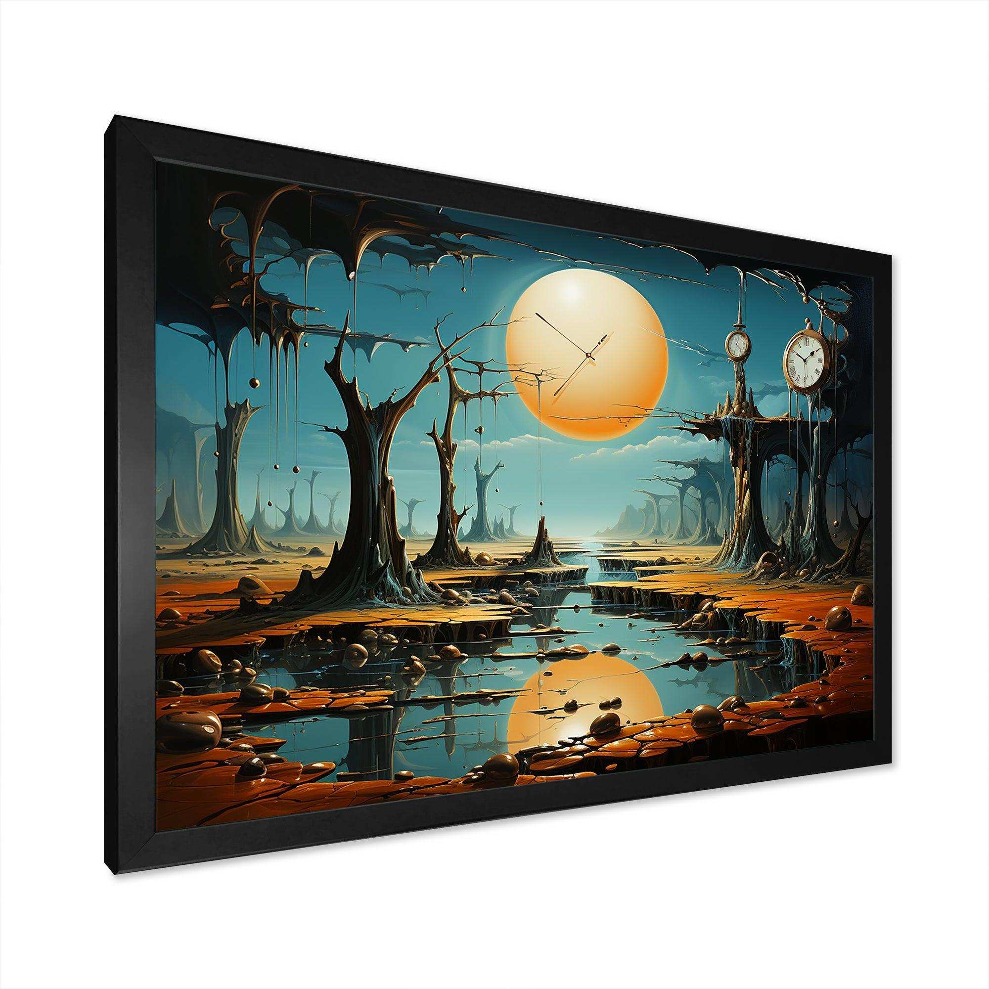 The Persistence of Dali Surreal  III - Landscapes Canvas Wall Art