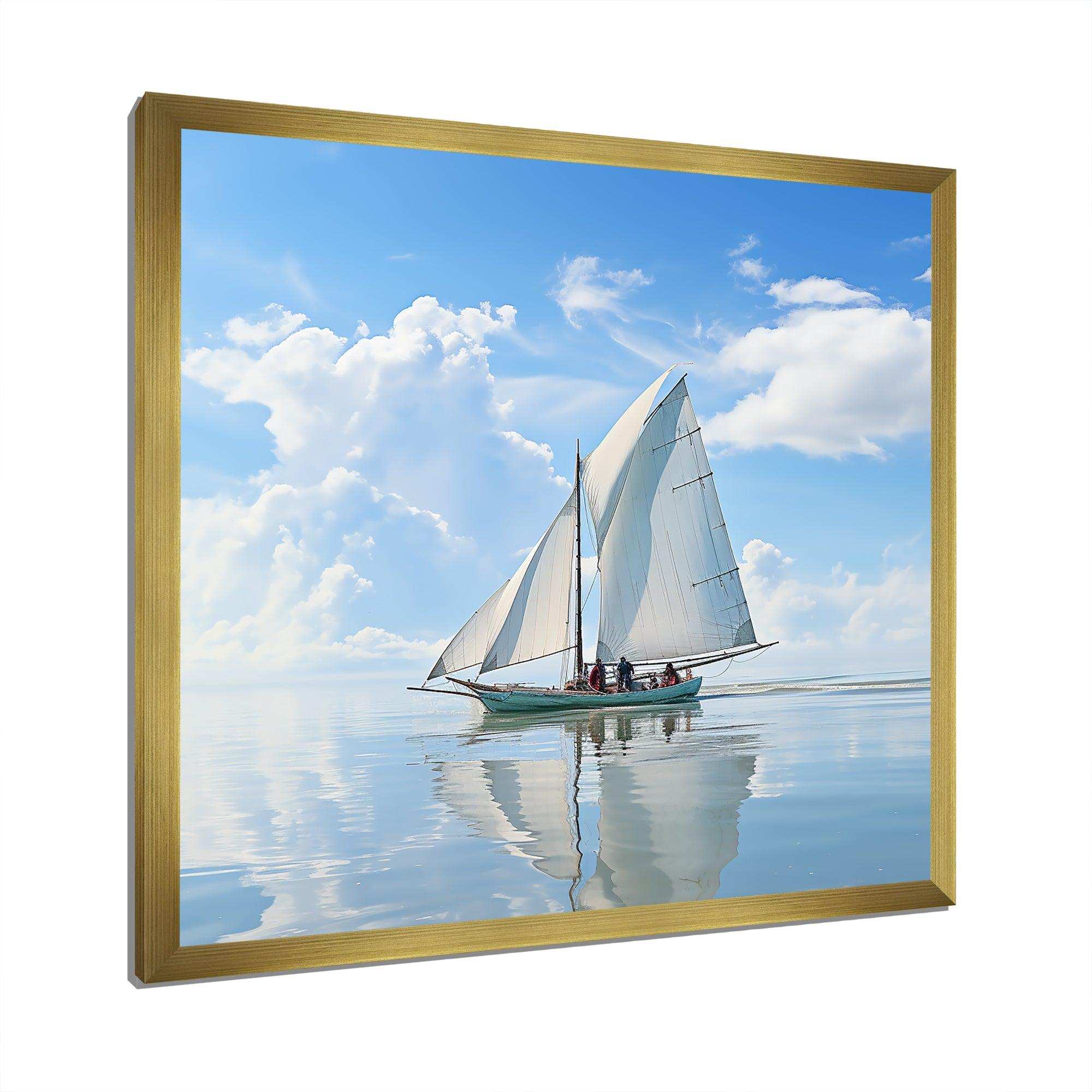 Morning Sail horizon I - Coastal Canvas Wall Art