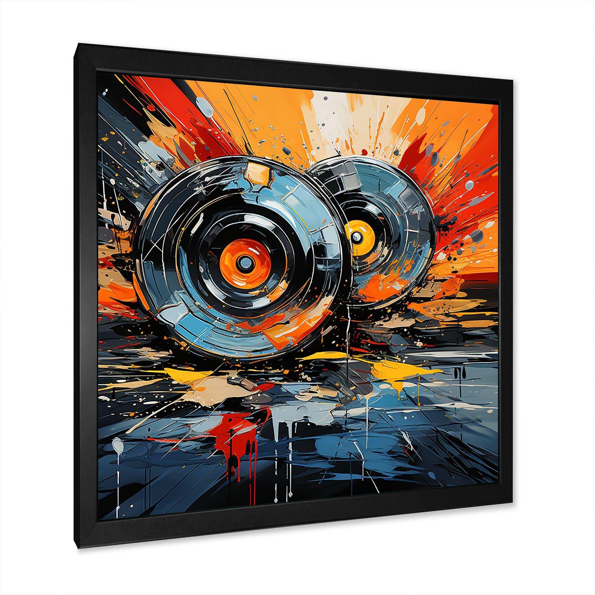 Vintage vinyl music serenade II - Fashion Canvas Wall Art