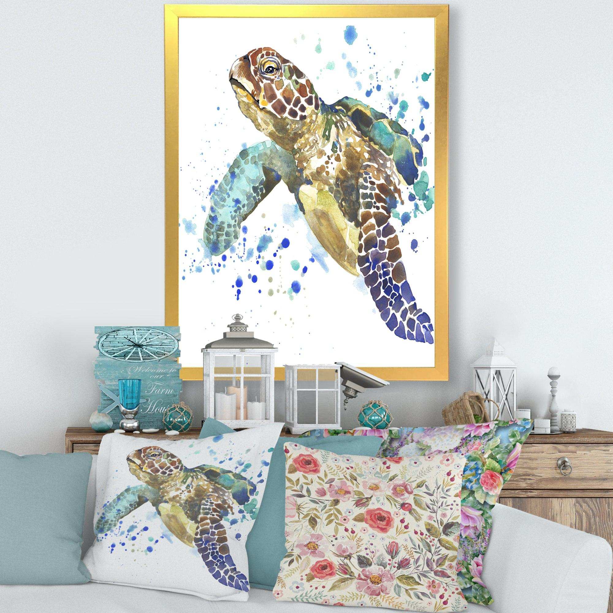 Blue Sea Turtle