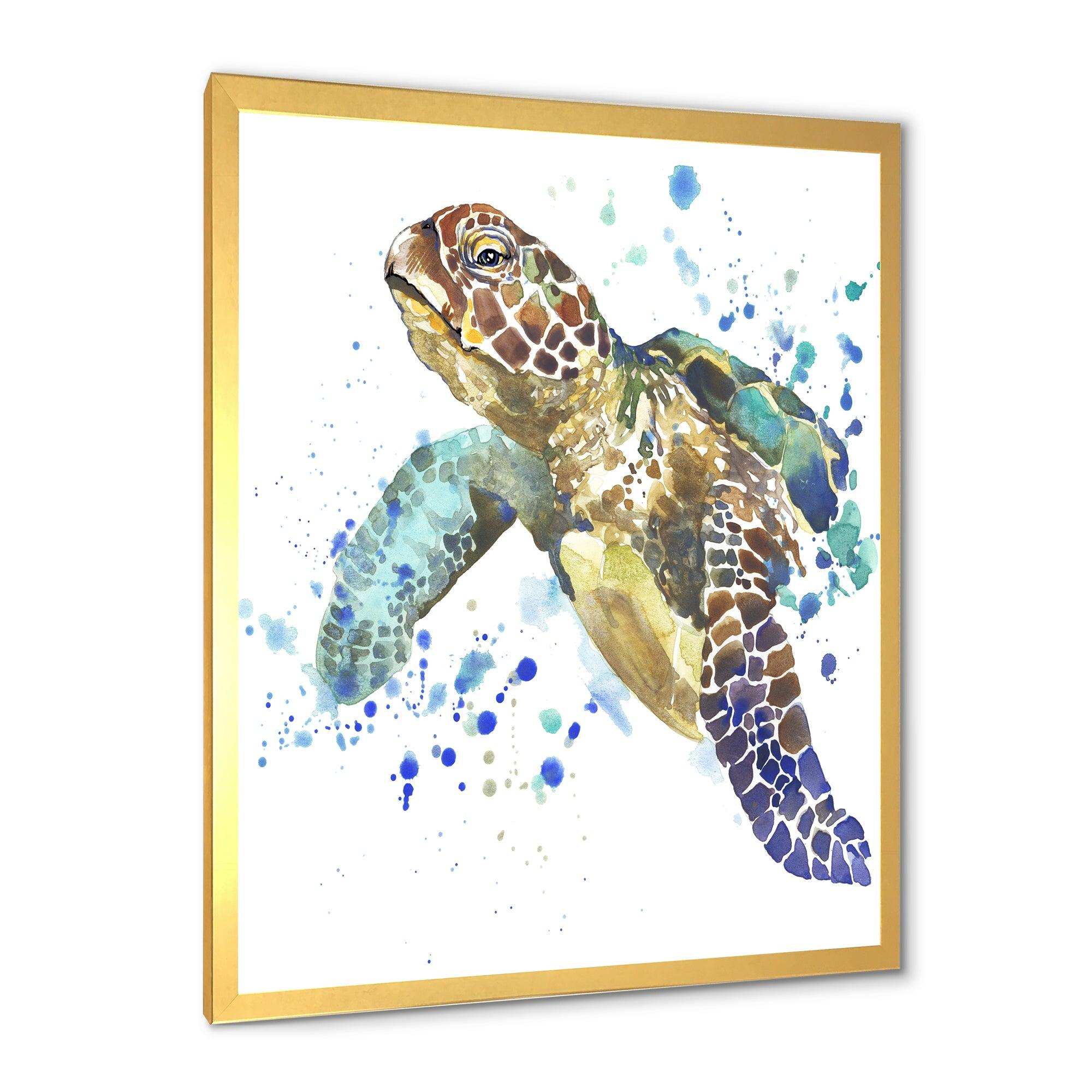 Blue Sea Turtle