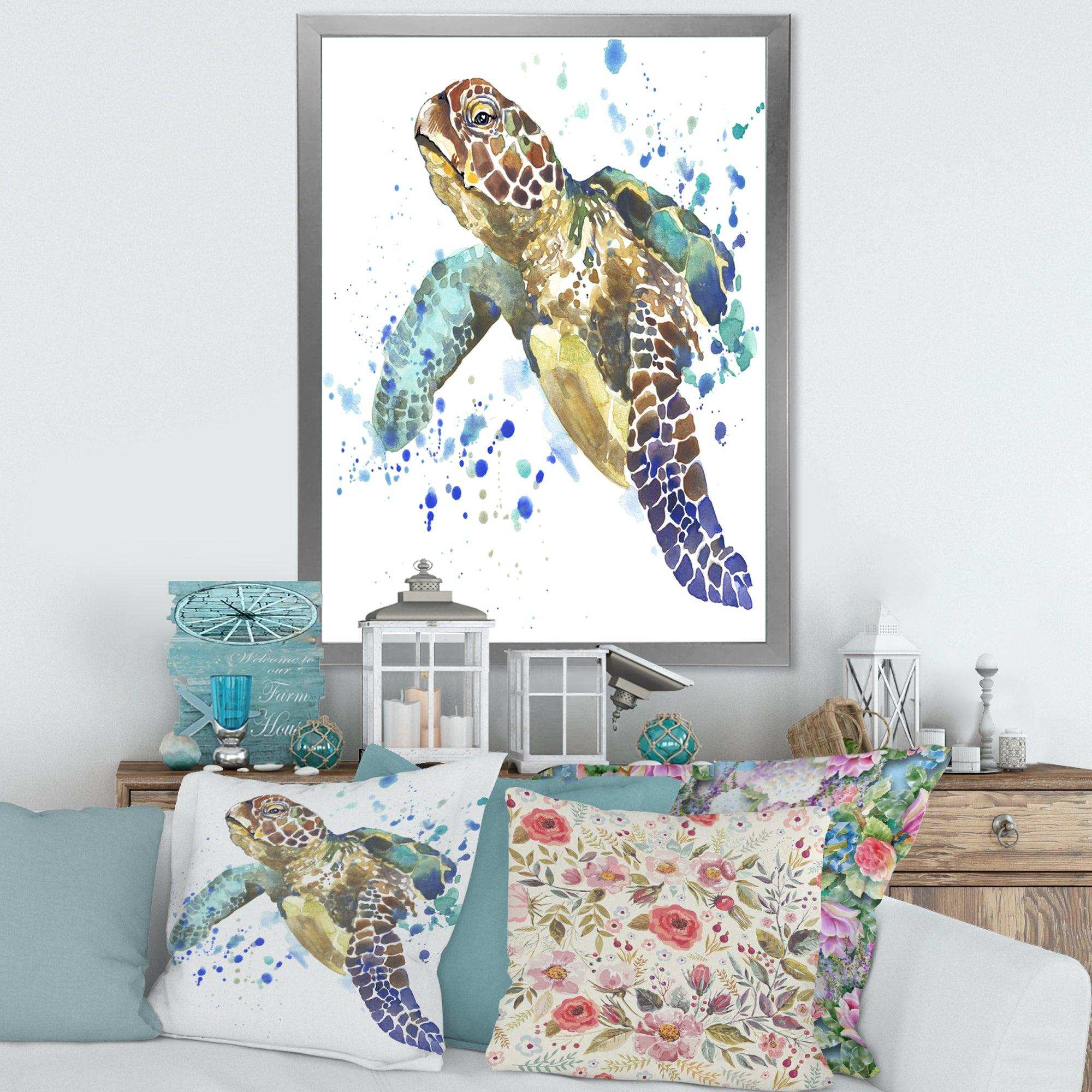 Blue Sea Turtle
