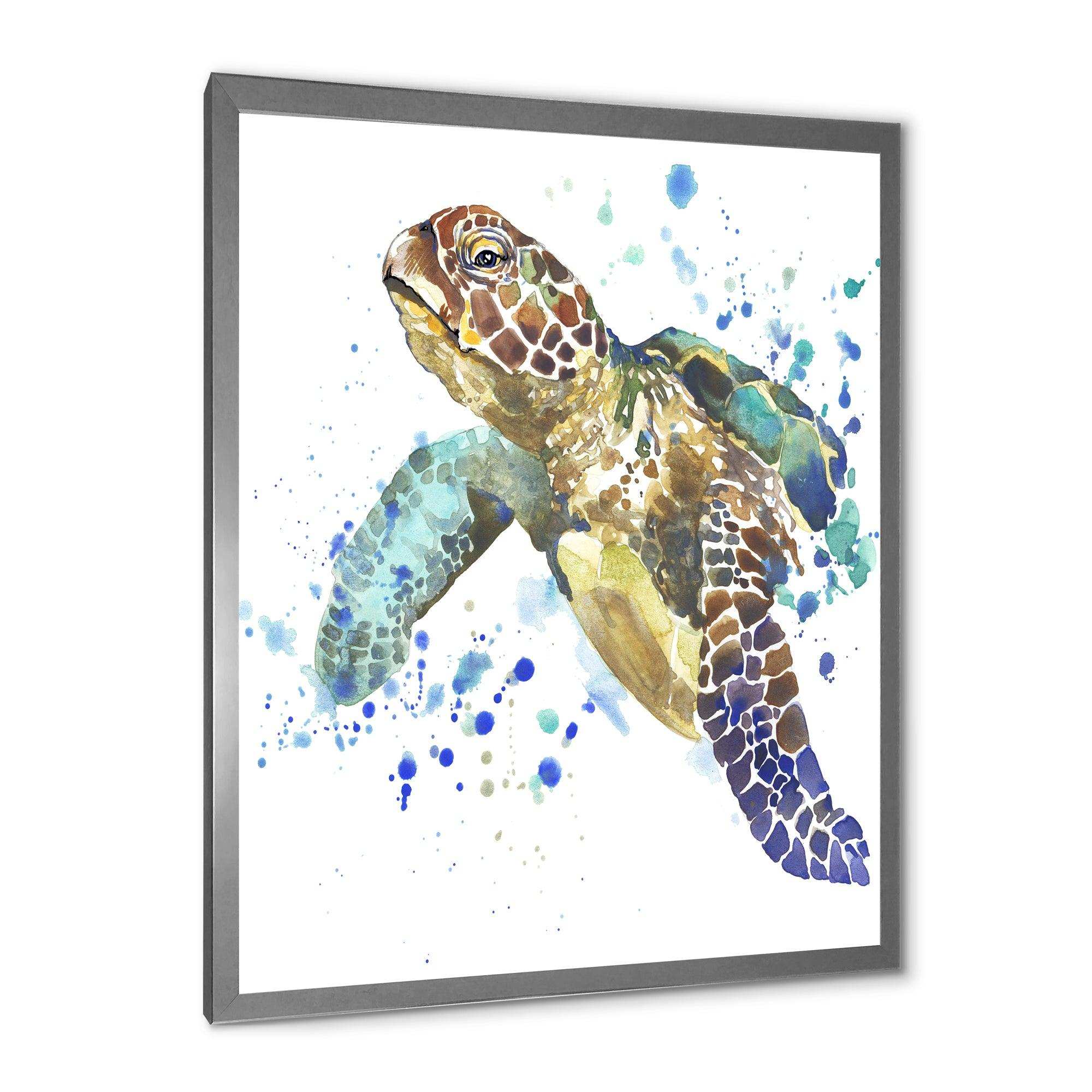 Blue Sea Turtle