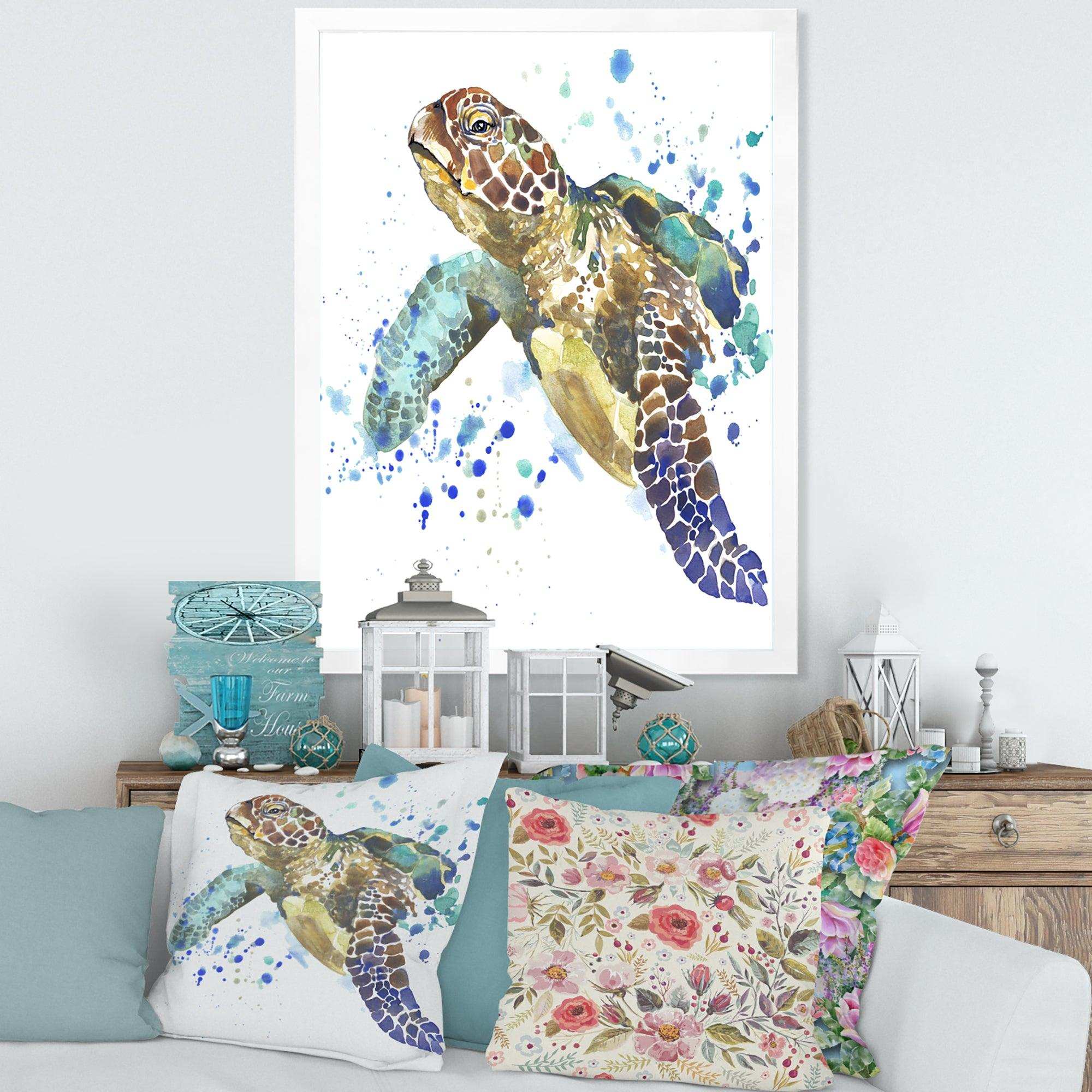 Blue Sea Turtle