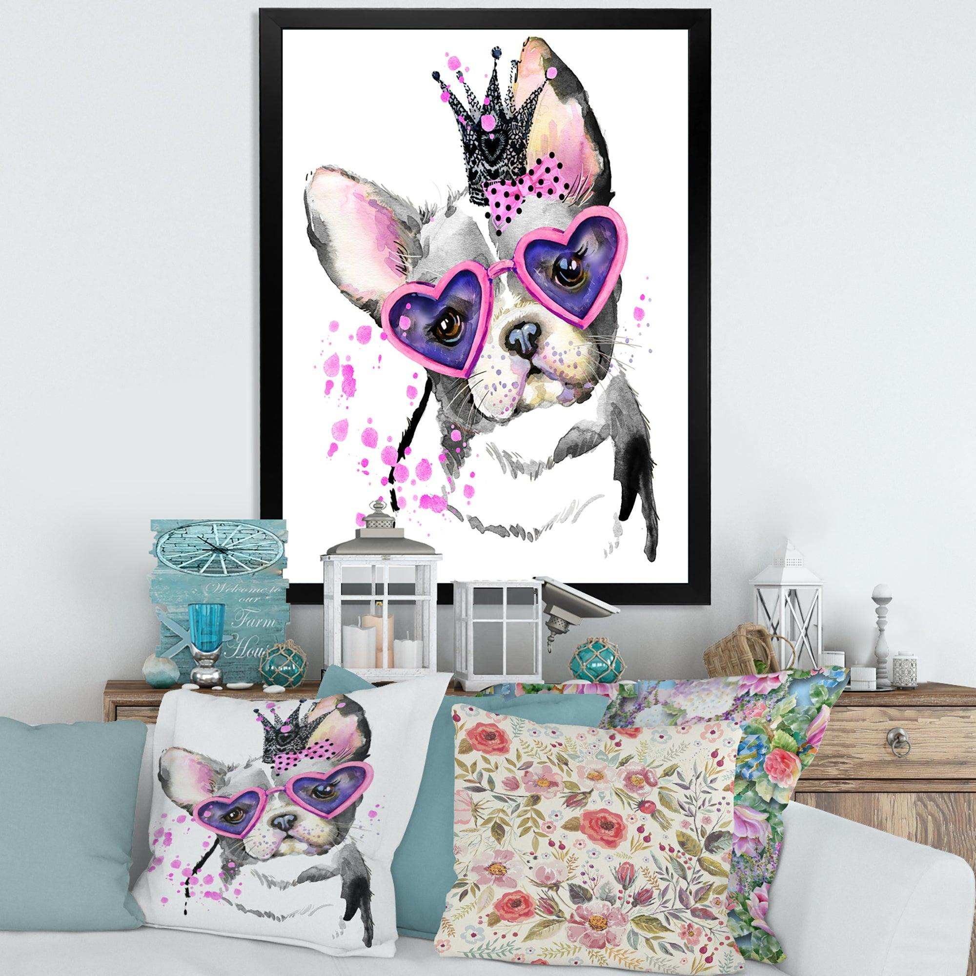 Sweet Funny Dog with Glasses