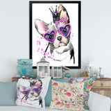 Sweet Funny Dog with Glasses