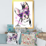 Sweet Funny Dog with Glasses