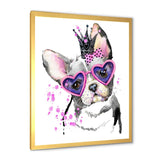 Sweet Funny Dog with Glasses