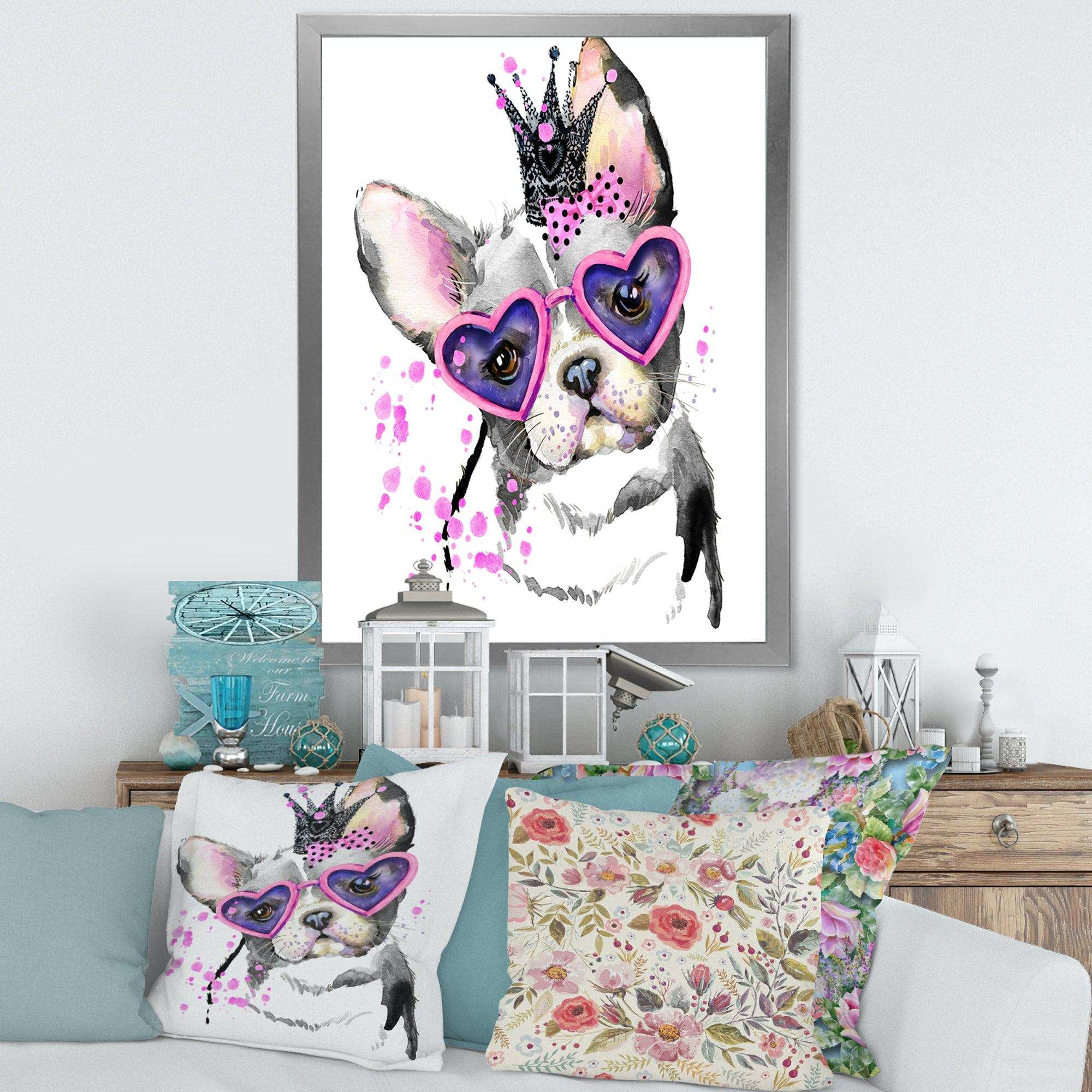 Sweet Funny Dog with Glasses