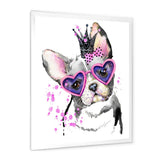 Sweet Funny Dog with Glasses