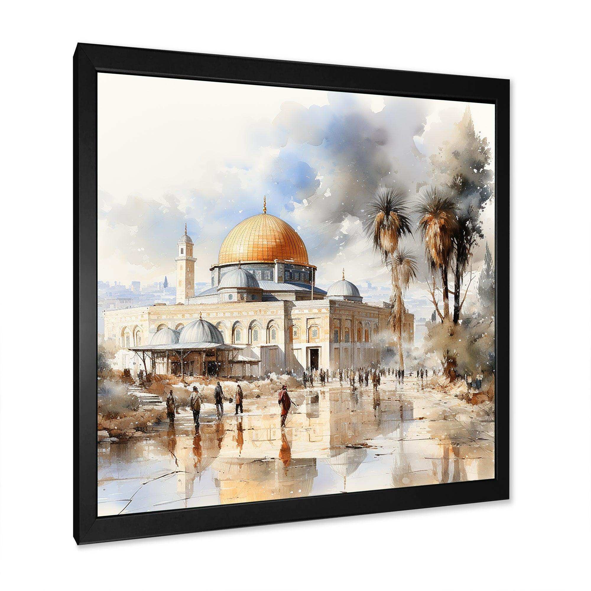 Prophets Al Aqsa Mosque 1 - Spiritual Canvas Wall Art