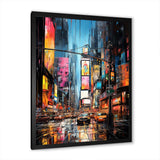 New York City Time square lights V - Cityscapes Canvas Wall Art