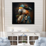 Pirates Parrot feathered buccaneer I - People Canvas Wall Art
