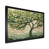 Tree American Basswood collage 3 - Landscapes Canvas Wall Art