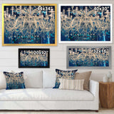 Blue Vintage Crystal Chandelier