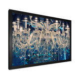 Blue Vintage Crystal Chandelier