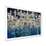Blue Vintage Crystal Chandelier