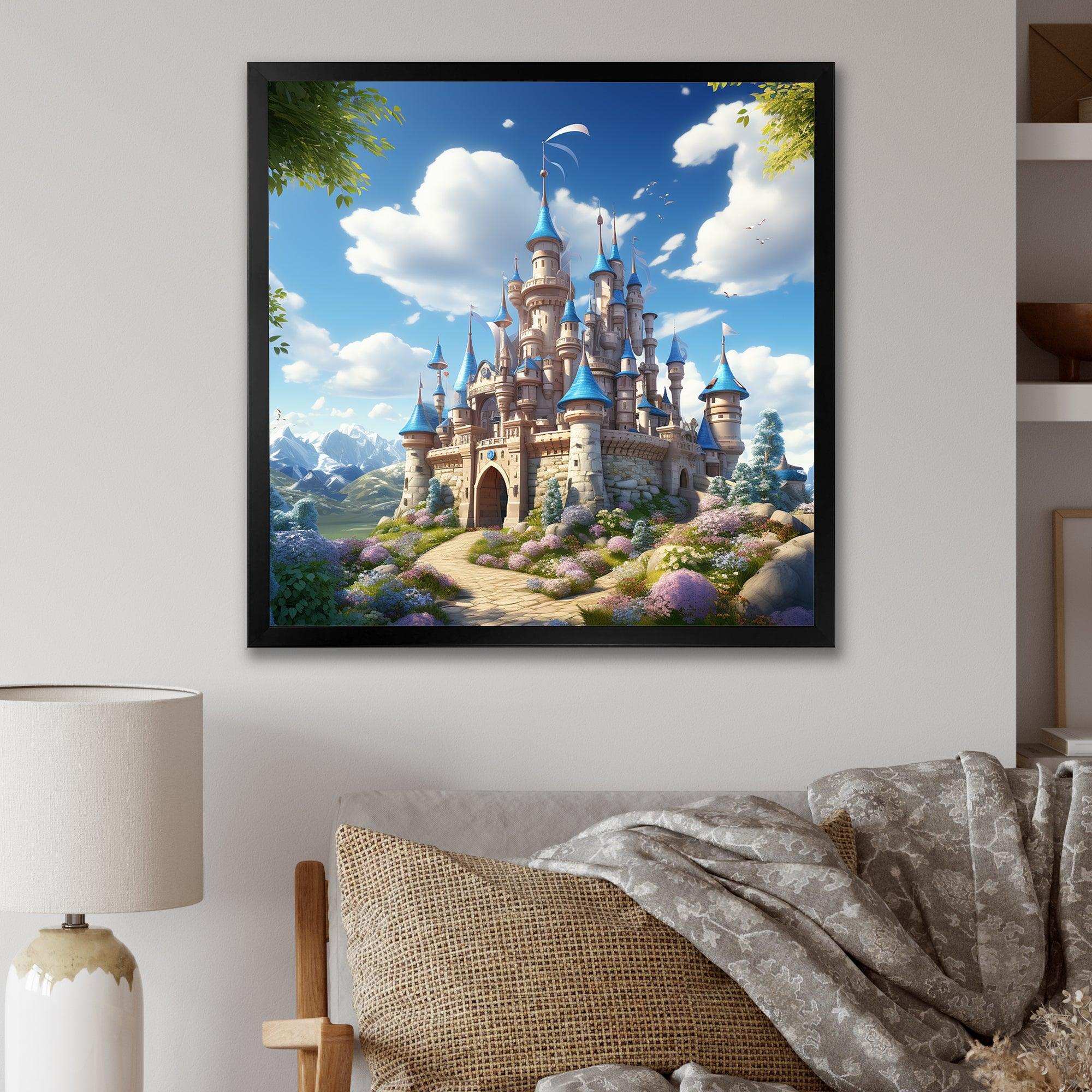 Princess Magical Castle dreams III - Architecture Canvas Wall Art