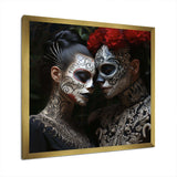 Mexican Day of the dead portrait I - Fashion Canvas Wall Art