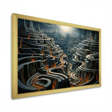 Maze Surreal Landscape I - Landscapes Canvas Wall Art