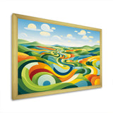 Modern bold farm horizon I - Landscapes Canvas Wall Art