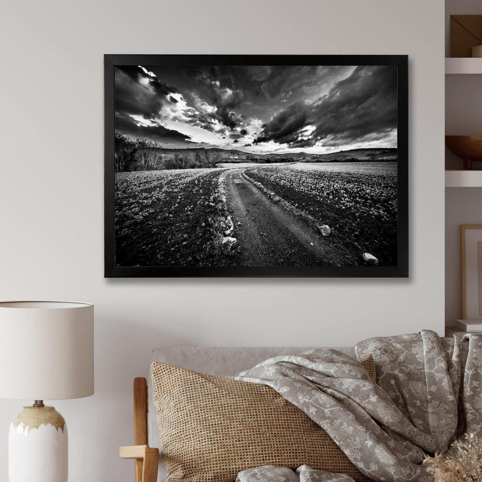 Black White Landscape from Sardinia