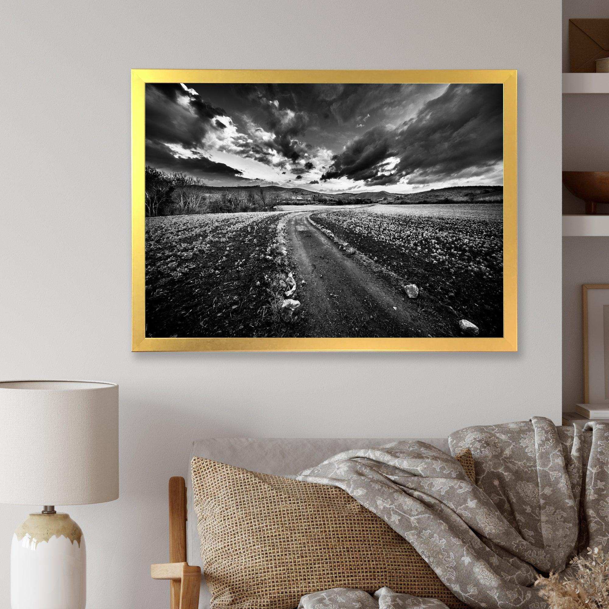 Black White Landscape from Sardinia