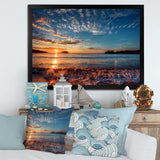 Tranquil Beach and Whimsical Clouds