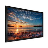 Tranquil Beach and Whimsical Clouds