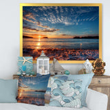 Tranquil Beach and Whimsical Clouds